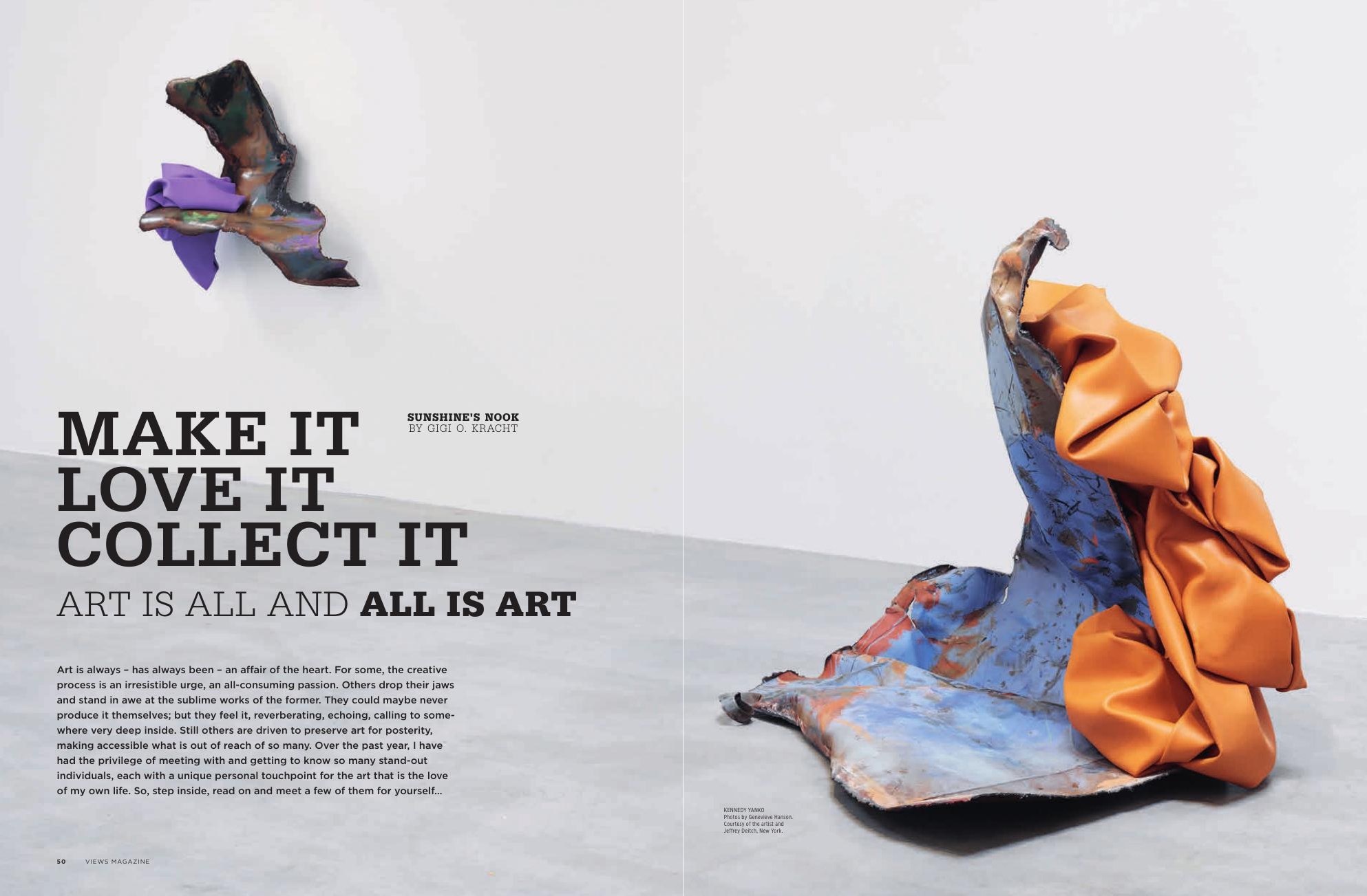 Make It, Love It, Collect It double-page spread