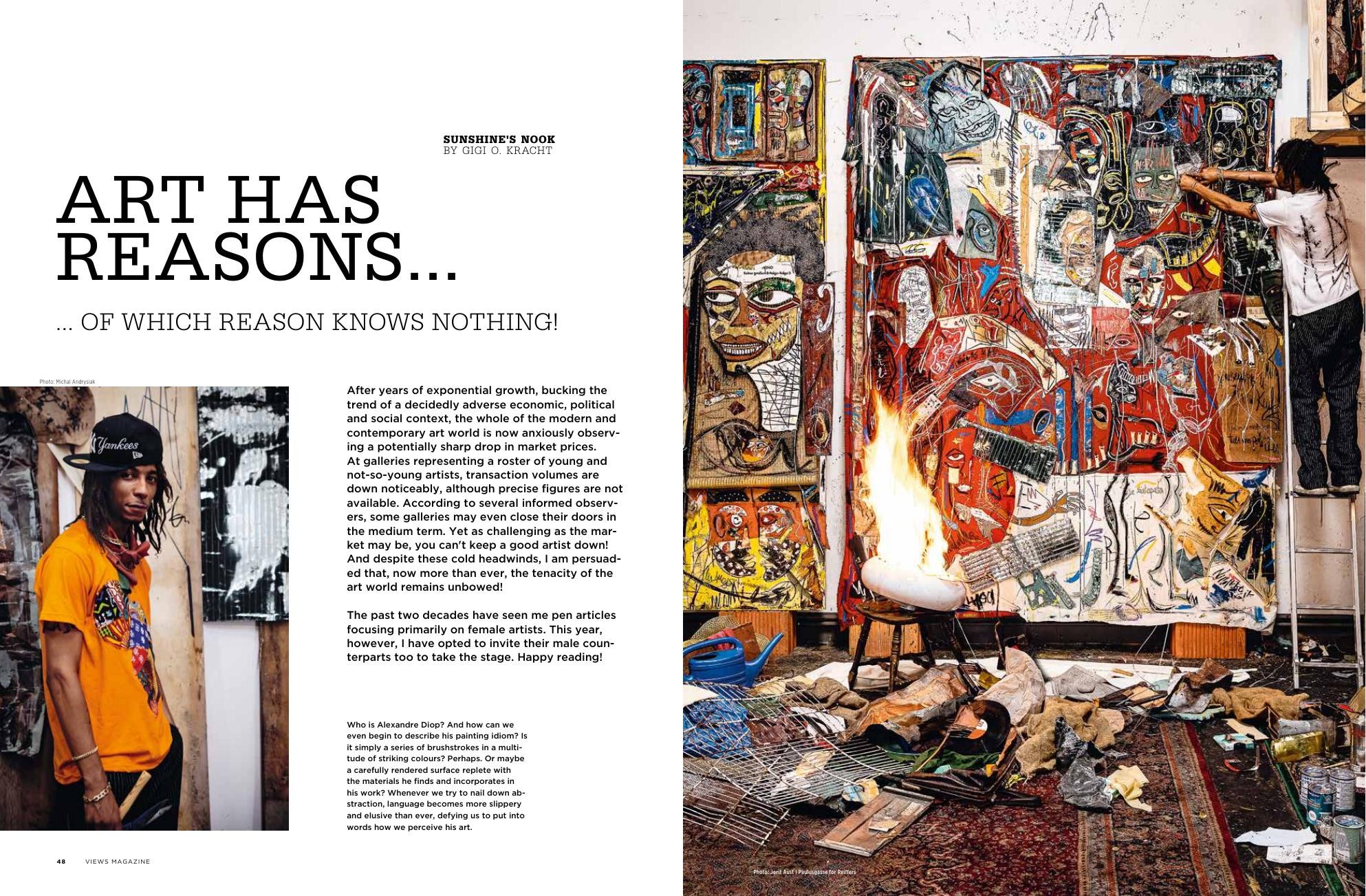 Art Has Reasons double-page spread