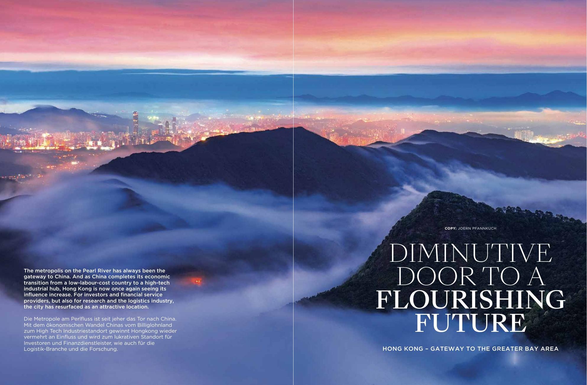 Hong Kong gateway to the Greater Bay Area double-page spread