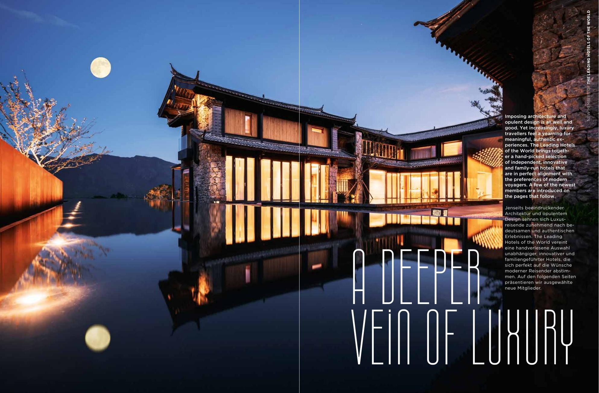 A Deeper Vein of Luxury double-page spread