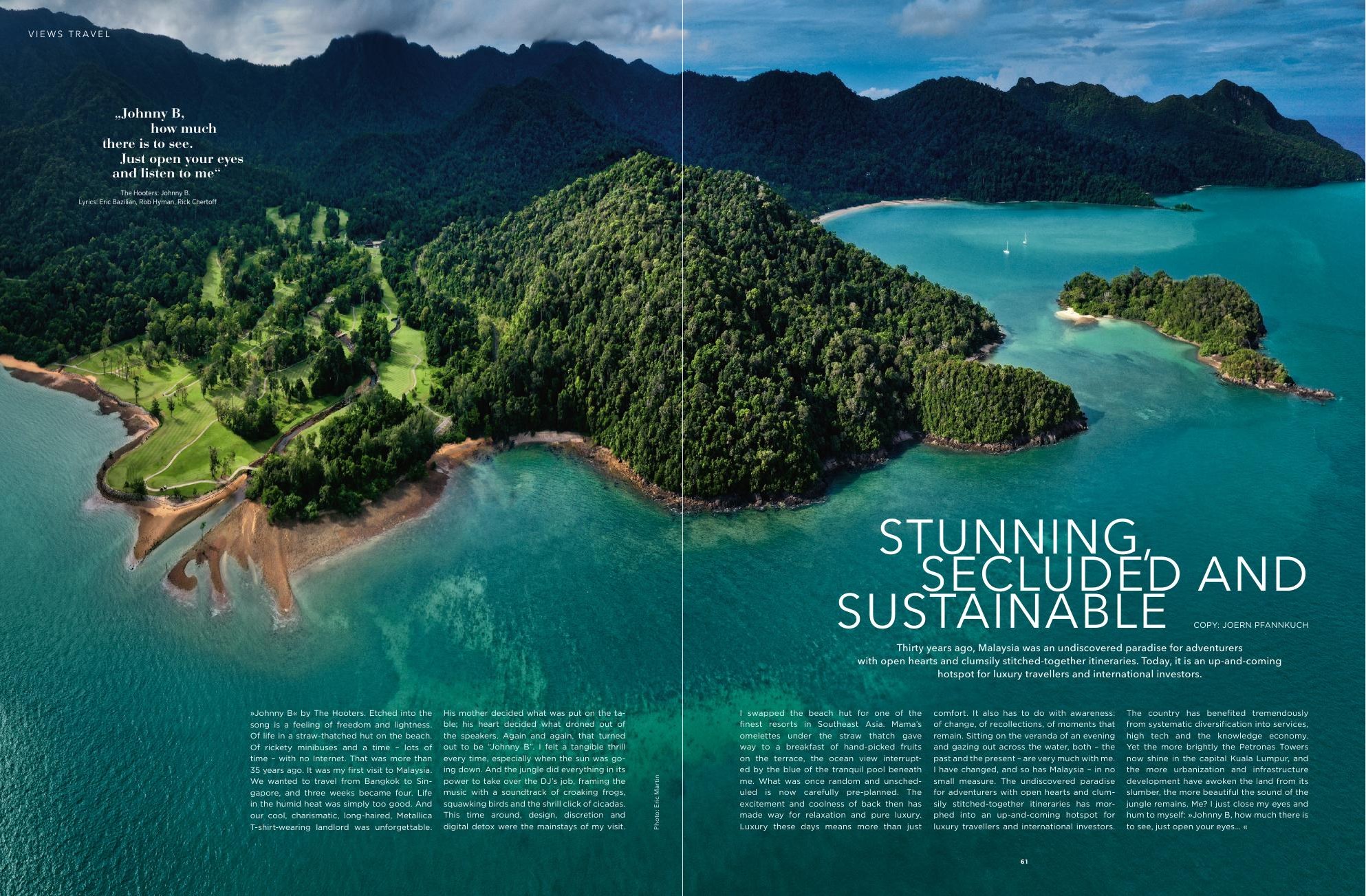 The Datai Langkawi double-page spread